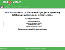 Tablet Screenshot of medprotect.pl